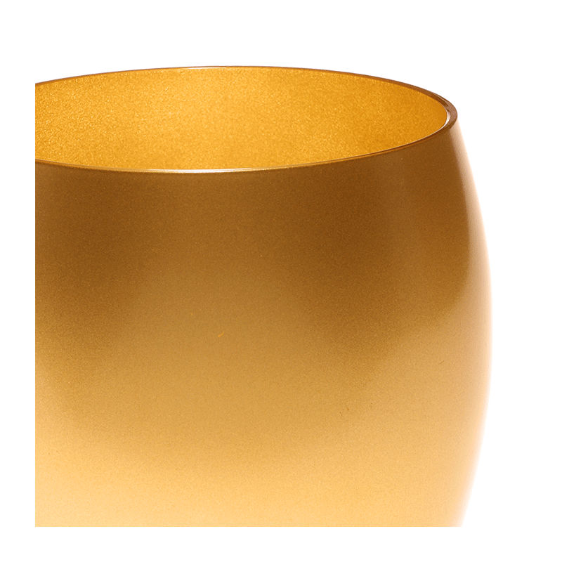 Vaso dorado Ø 9 cm Alt. 9,5 cm 36 cl