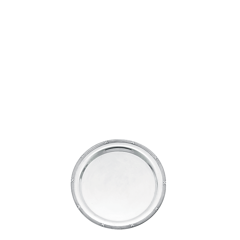 Bandeja redonda plata Luis XVI Ø 35 cm.