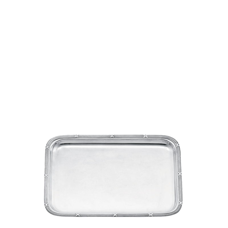 Bandeja plata Luis XVI 30 x 40 cm.