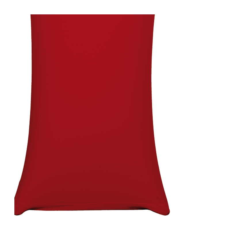 Mesa cóctel alta con funda roja 60 x 60 cm Alt 111 cm