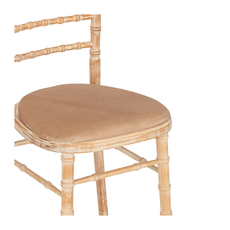 Silla Bambú con asiento caramelo