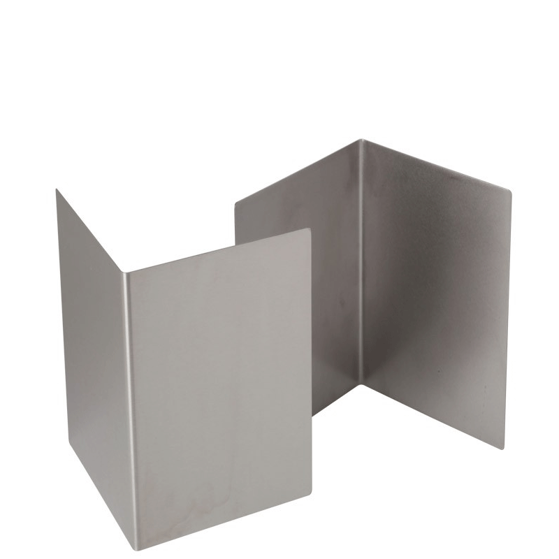 Realce inox. 20 x 20 cm. Alt. 30 cm. (2 u.)