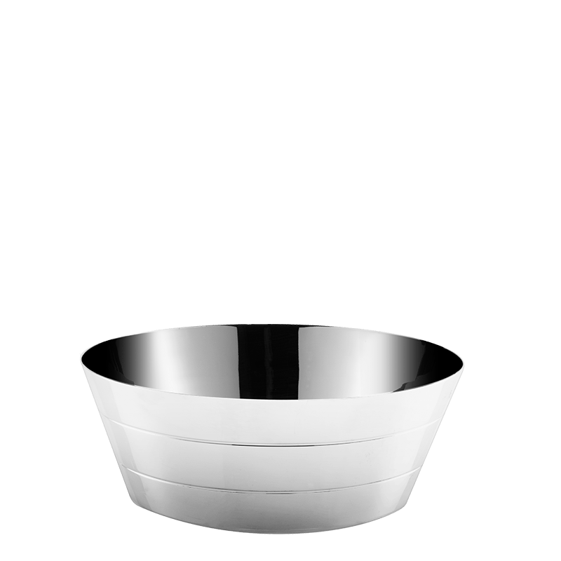 Cesta para el pan plata Biarritz Ø 20 cm. Alt. 7,5 cm.