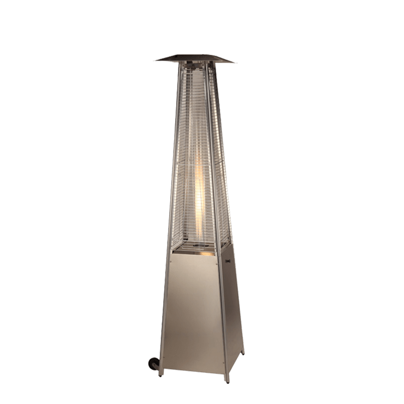 Estufa de terraza Pirámide acero Alt. 230 cm (gas)