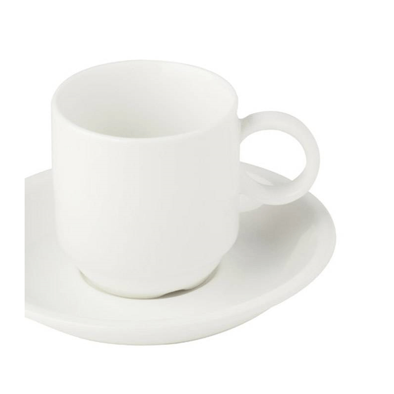 Taza y plato de café Bruges 9 cl