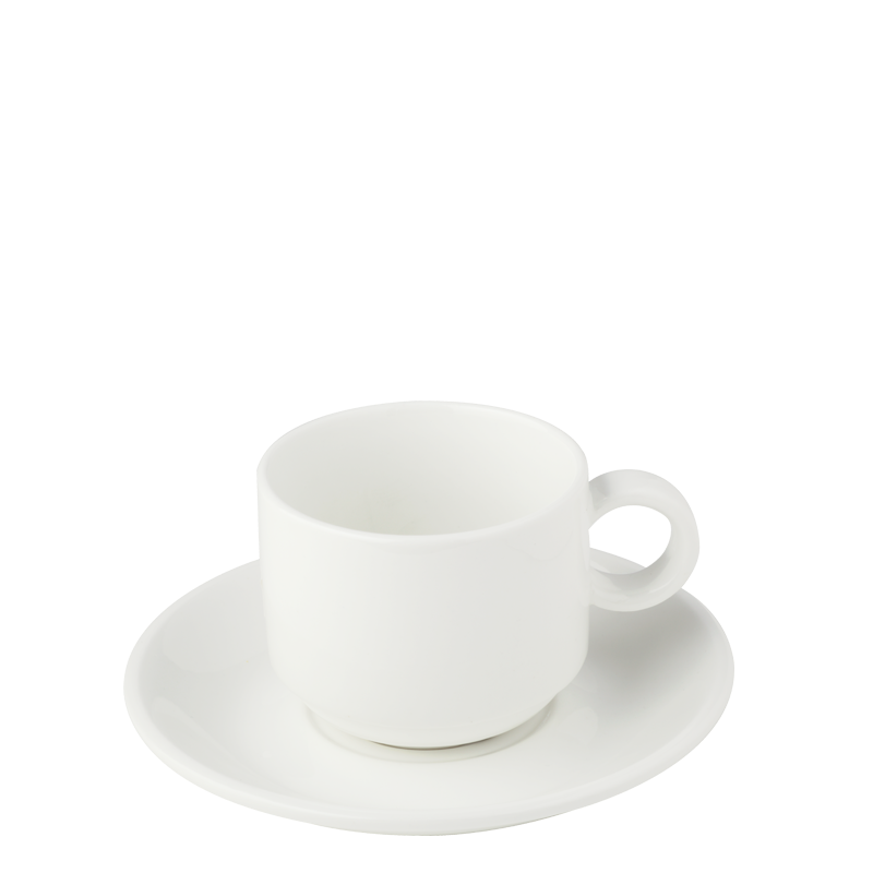 Taza y plato de té Bruges 22 cl