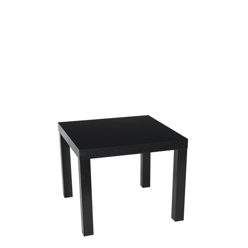 Mesa baja negra  55 x 55 cm Alt. 45 cm