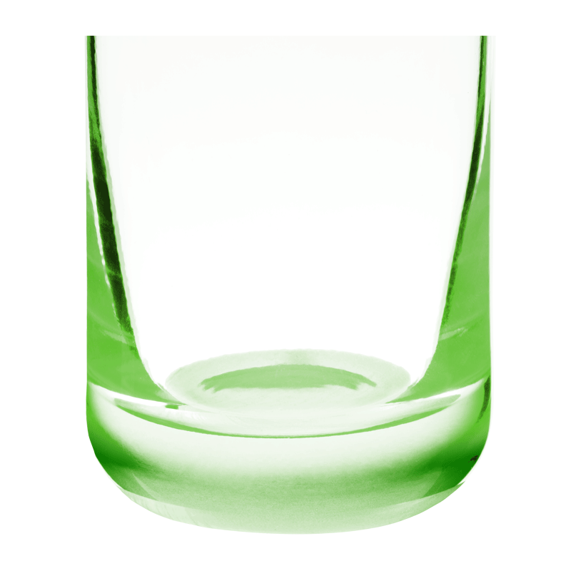 Vaso de whisky verde flúor 32 cl