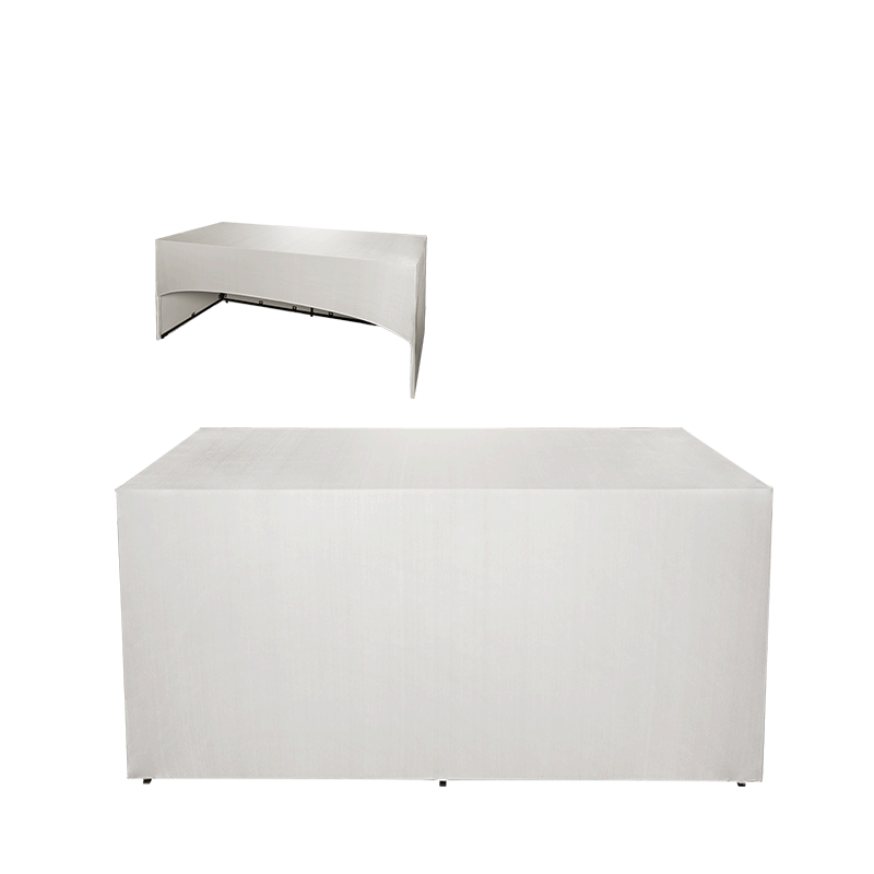 Buffet plegable con funda blanca 