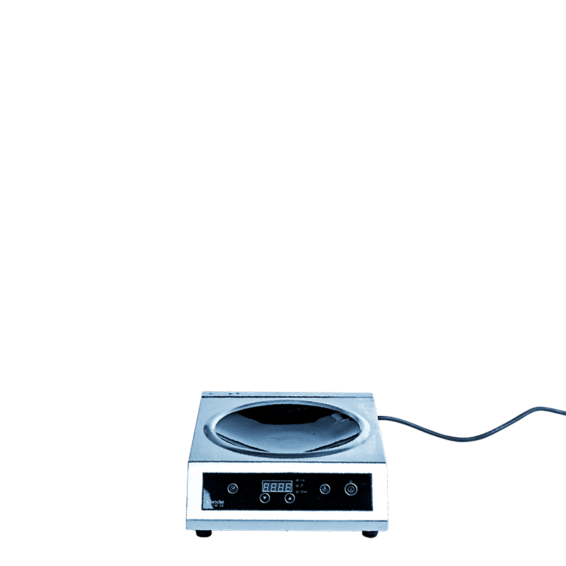 Hornillo a inducción modelo pequeño + wok