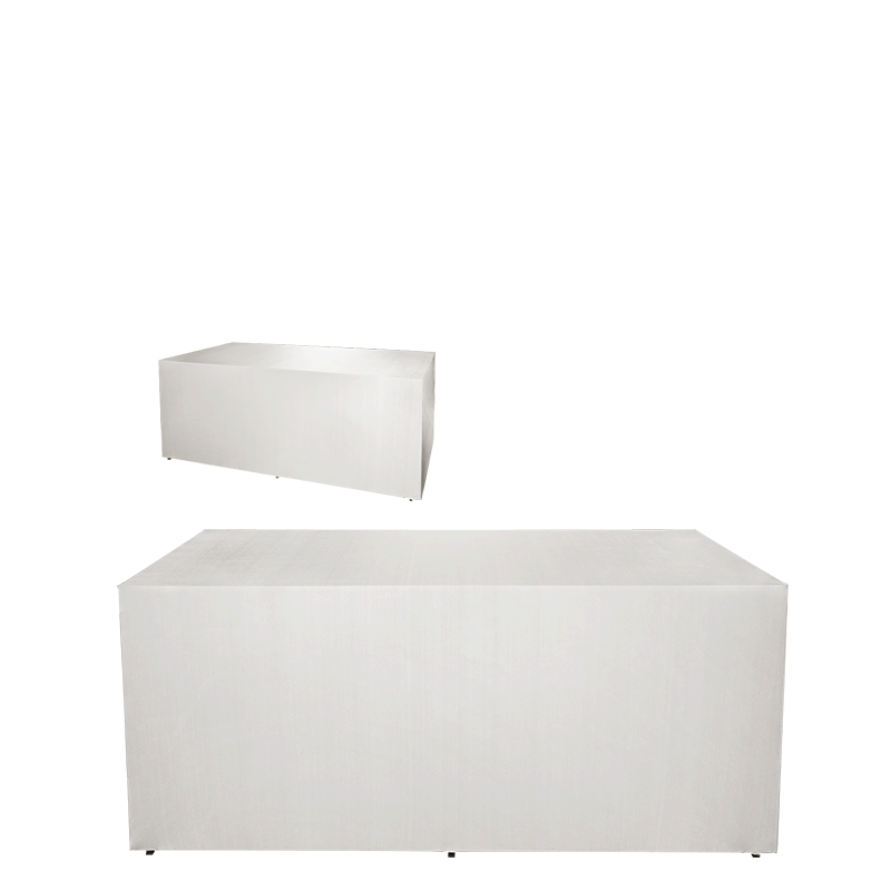 Buffet plegable con funda blanca "4 caras" 80 x 200 cm