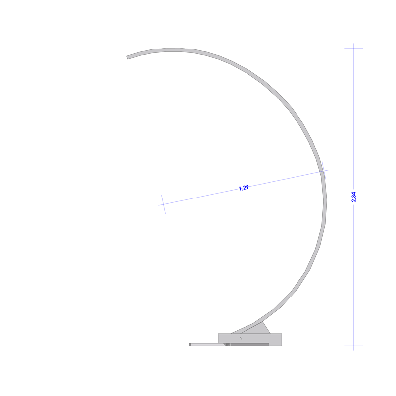 Soporte Arco con lámpara araña con cable eléctrico + variador