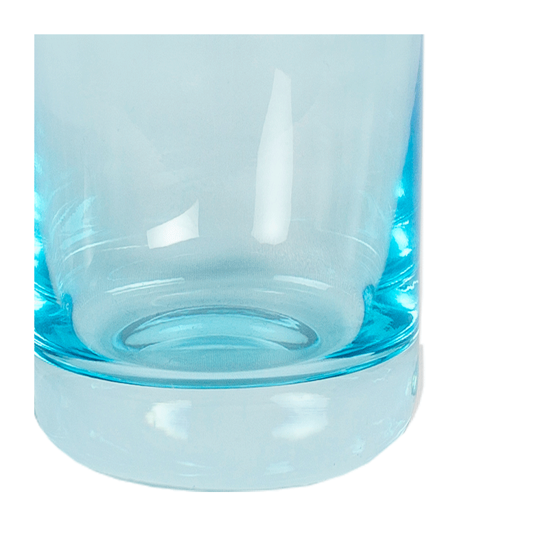 Vaso de whisky azul flúor 32 cl