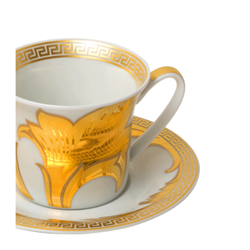 Taza y plato de café Versace 10 cl