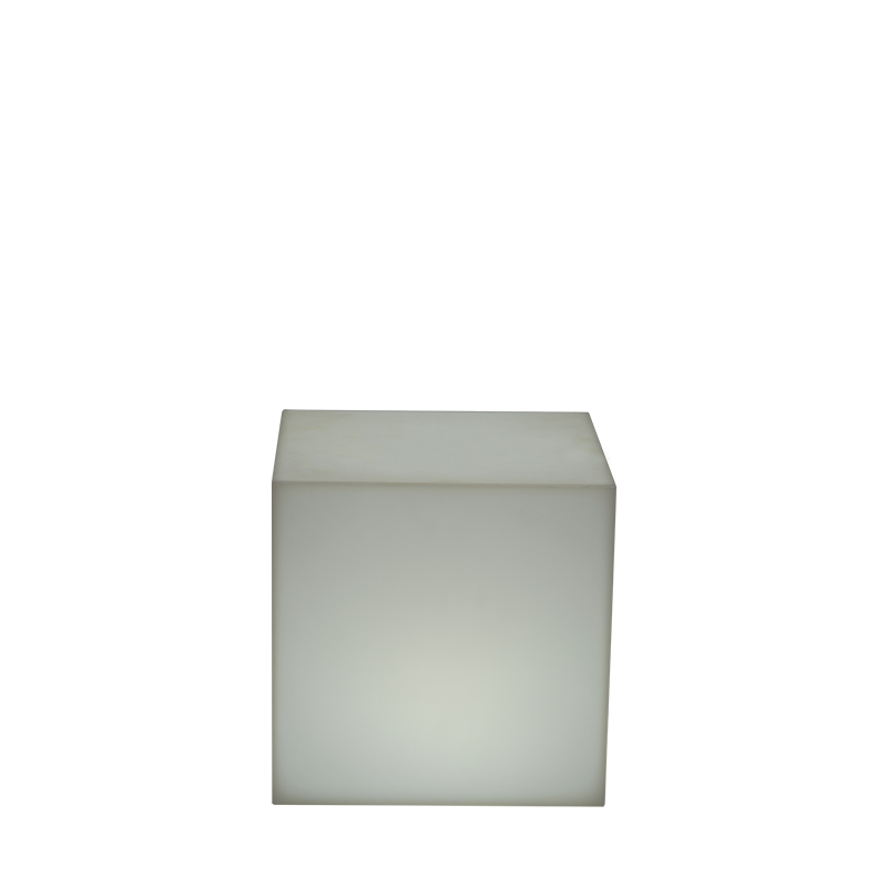Mesa auxiliar luminosa 40 x 40 cm H 40 cm