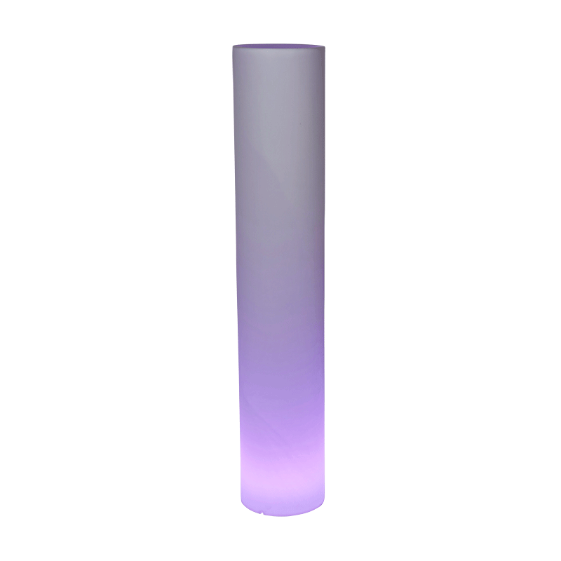 Cilindro iluminado autónomo Ø 30 cm Alt 160 cm