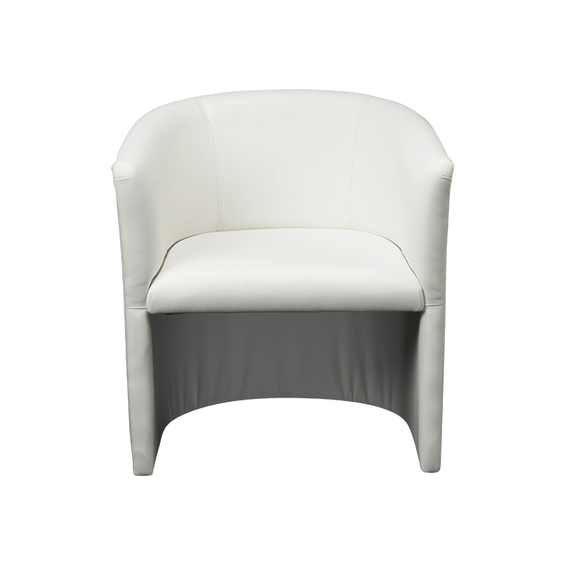 Sillón Club Sim blanco 69 x 64 H 76 cm