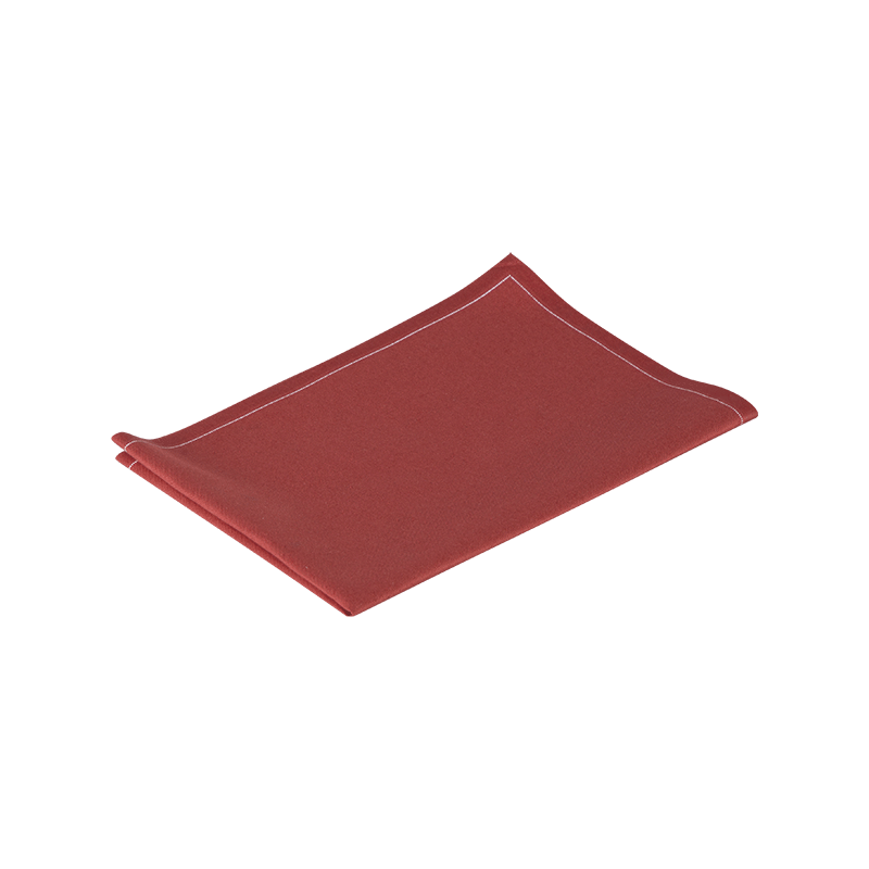Set de mesa/servilleta tela teja 48x32 cm (por 12)