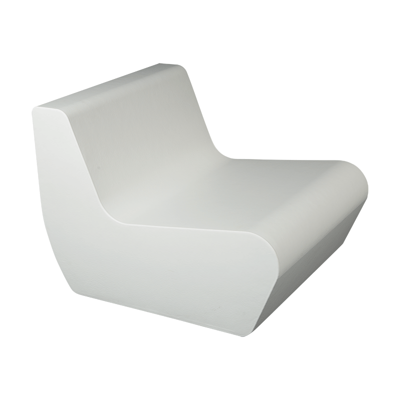 Sillón Lounge Piscina blanco 76 x 90 cm H 68 cm