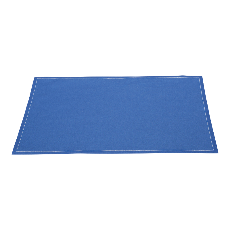 Set de mesa/servilleta tela azul 48 x 32 cm (por 12)