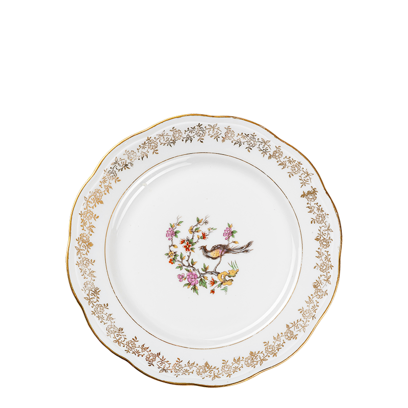 Plato pequeño Vintage con flores Ø 18-20 cm