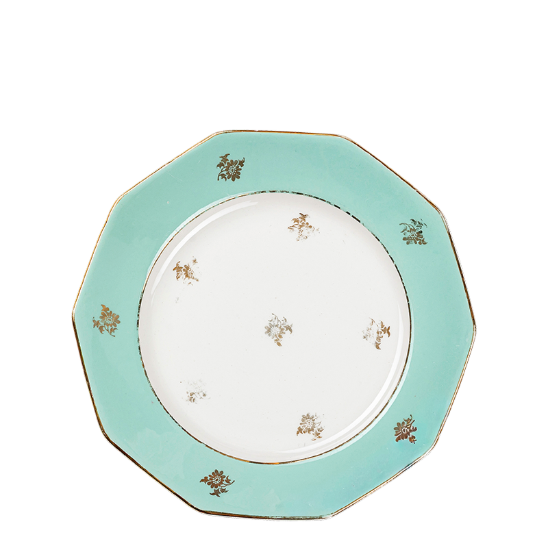Plato pequeño Vintage con flores Ø 18-20 cm