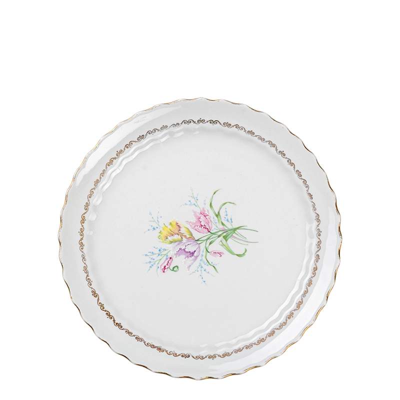 Plato pequeño Vintage con flores Ø 18-20 cm
