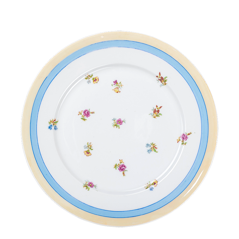 Plato grande Vintage con flores Ø 23-25 cm