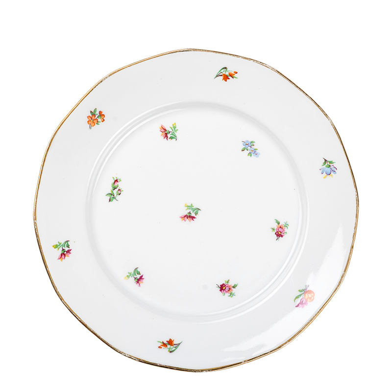 Plato grande Vintage con flores Ø 23-25 cm