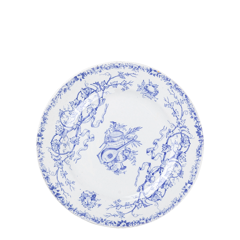 Plato pequeño Vintage azul verde Ø 18-21 cm