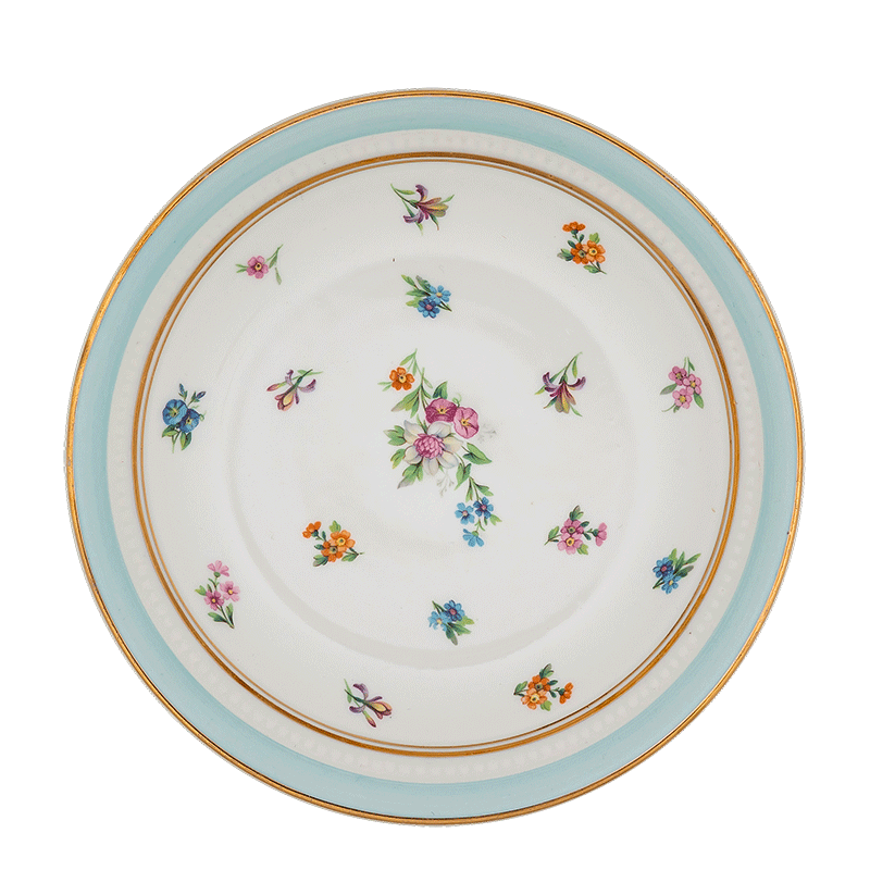 Plato hondo Vintage con flores Ø 23-25 cm