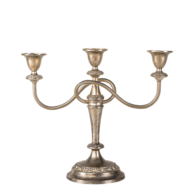 Candelabro Vintage plateado