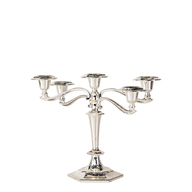 Candelabro Vintage plateado