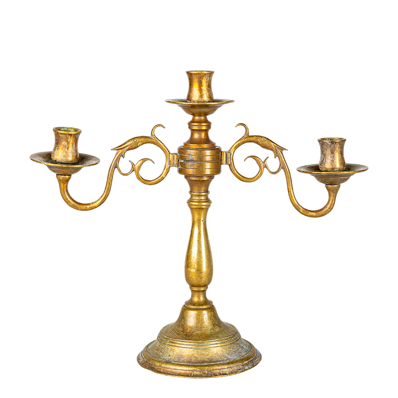 Candelabro Vintage dorado