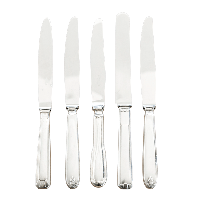 Cuchillo de mesa Vintage plata