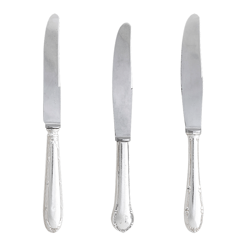 Cuchillo de entremés Vintage plata