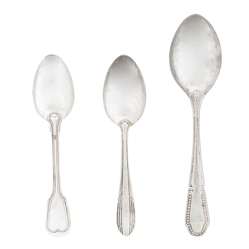 Cuchara de café Vintage plata