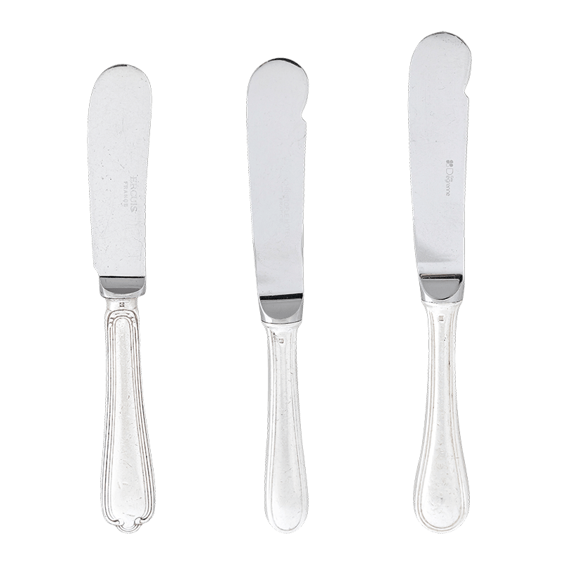 Cuchillo de mantequila Vintage plata