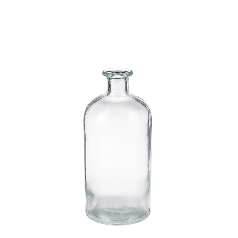 Bote de farmacia vintage en cristal blanco tamaño pequeño