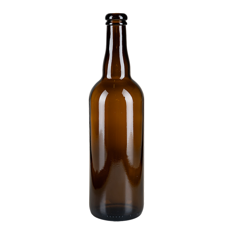 Botella en cristal marrón vintage