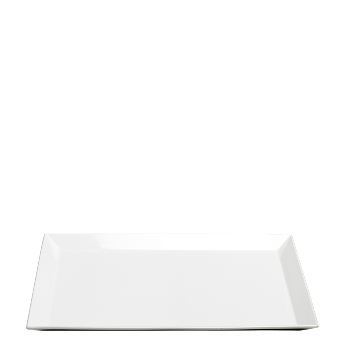 Bandeja porcelana blanca 48 x 32 cm Alt. 2,7 cm