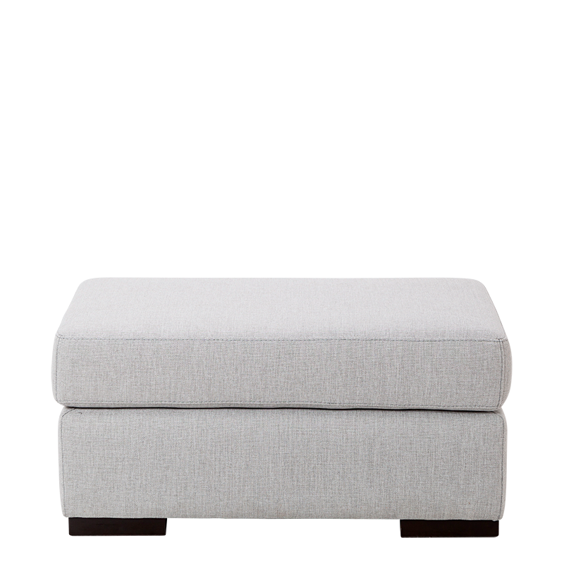 Puf Loft gris 40 x 80 cm Alt. 40 cm