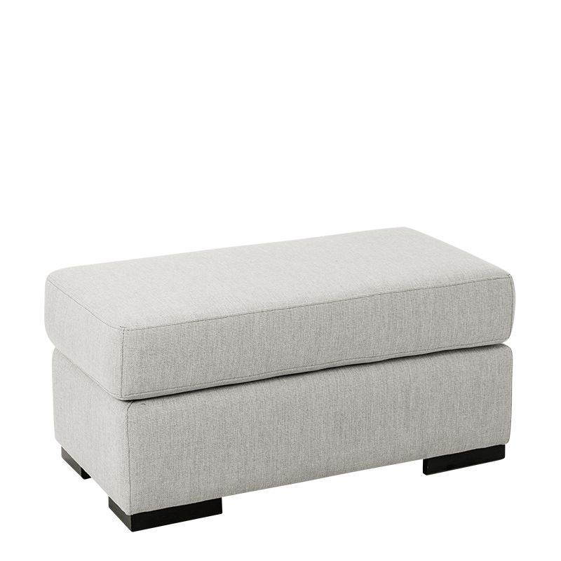 Puf Loft gris 40 x 80 cm Alt. 40 cm