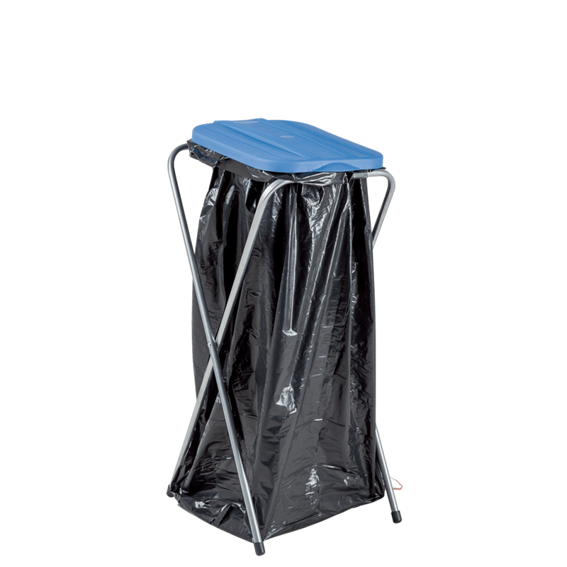 Base de bolsa de basura con tapa