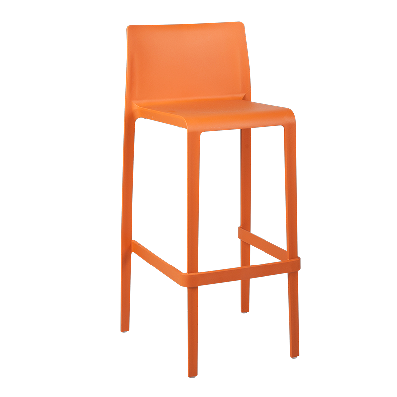 Silla alta Sila naranja Alt. 100 cm