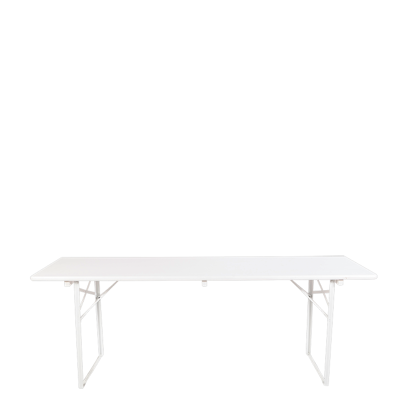 Mesa Kermesse blanca 70 x 220 cm Alt.78 cm
