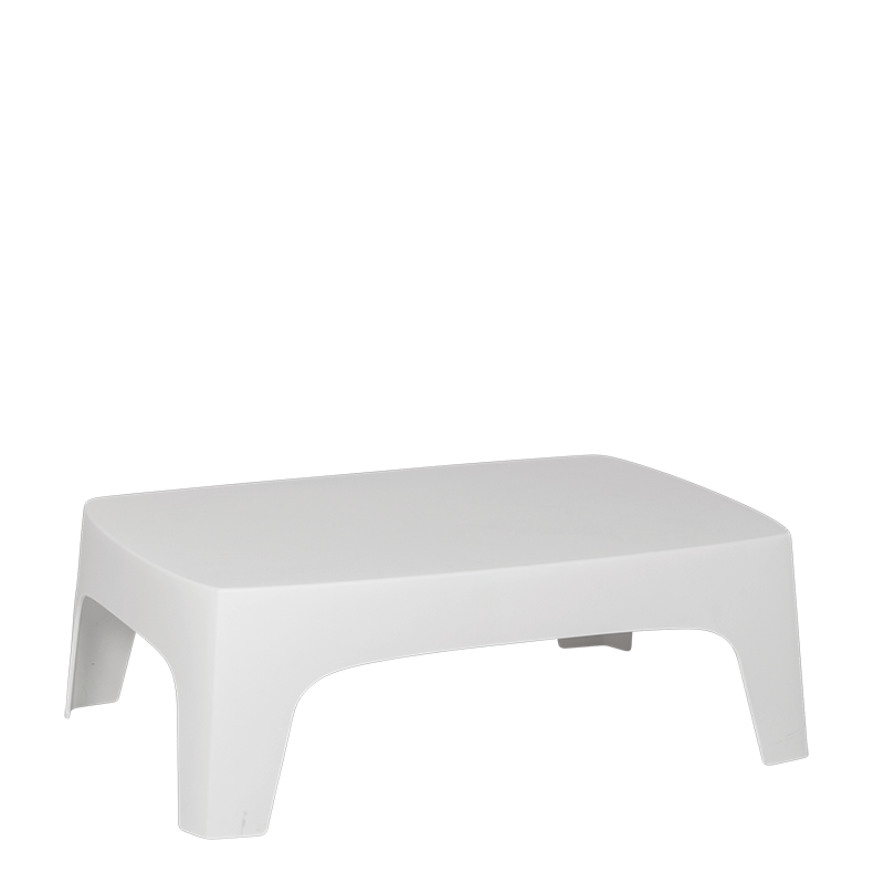 Mesa baja Lalisse blanca 73 x 106 cm H 35 cm