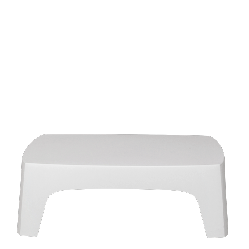 Mesa baja Lalisse blanca 73 x 106 cm H 35 cm