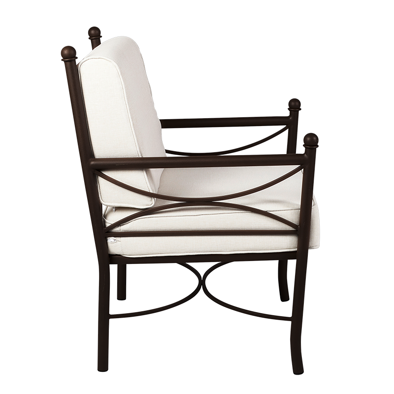 Sillón Toscana con cojín crudo 60 x 70 cm Alt 90 cm