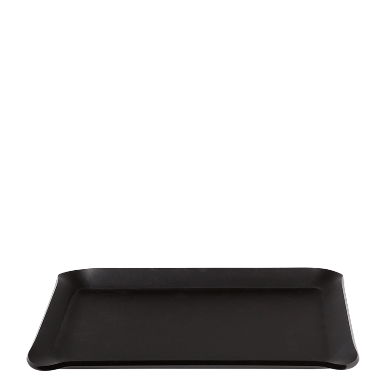 Bandeja de mano Soft negra 24 x 18 cm